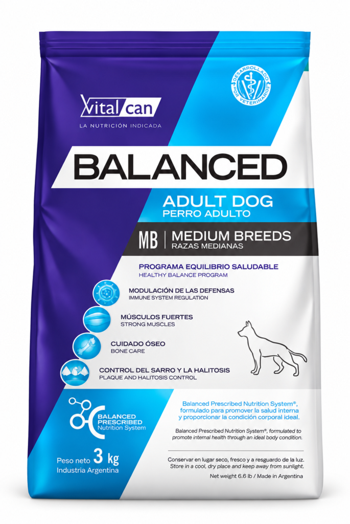 Vitalcan BALANCED Perro Adulto Raza Mediana