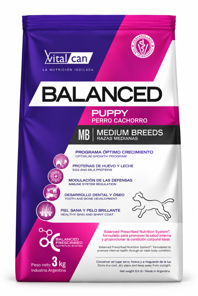 Vitalcan BALANCED Perro Cachorro Raza Mediana