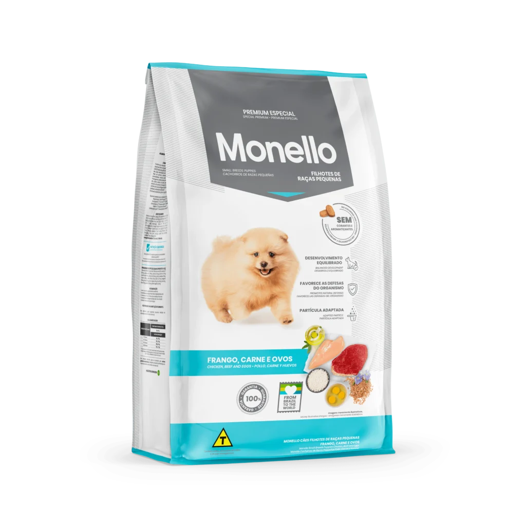 Monello Cachorros Razas Pequeñas Pollo, Carne y Huevo